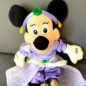 DISNEY MINNIE MOUSE JASMINE ALADDIN PRINCESS 8" BEAN BAG PLUSH BEANIE DOLL TOY